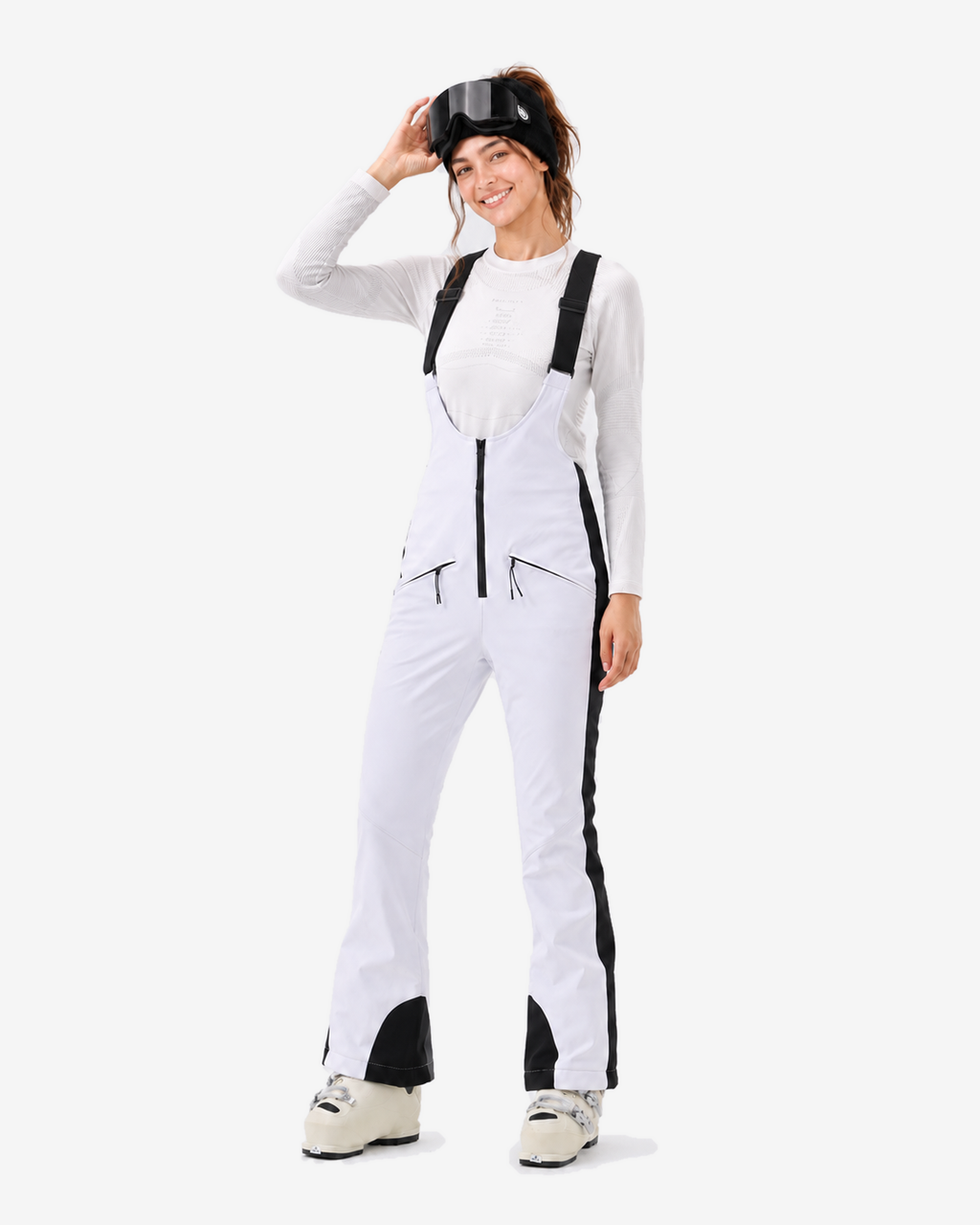 Slim Fit Ski Bib Pants Women — standardized #F5F5F5 product image
