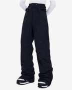 Snowboard Pants Women — navy front view on #F5F5F5 background