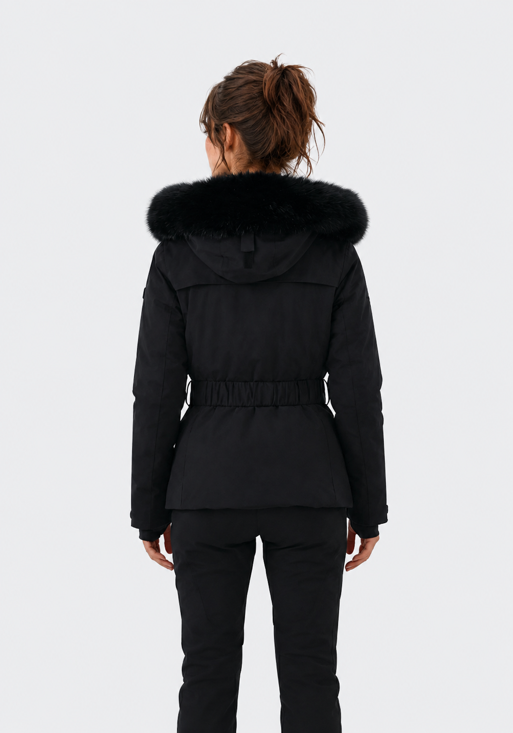 Slim Fit Belted Ski Jacket Women