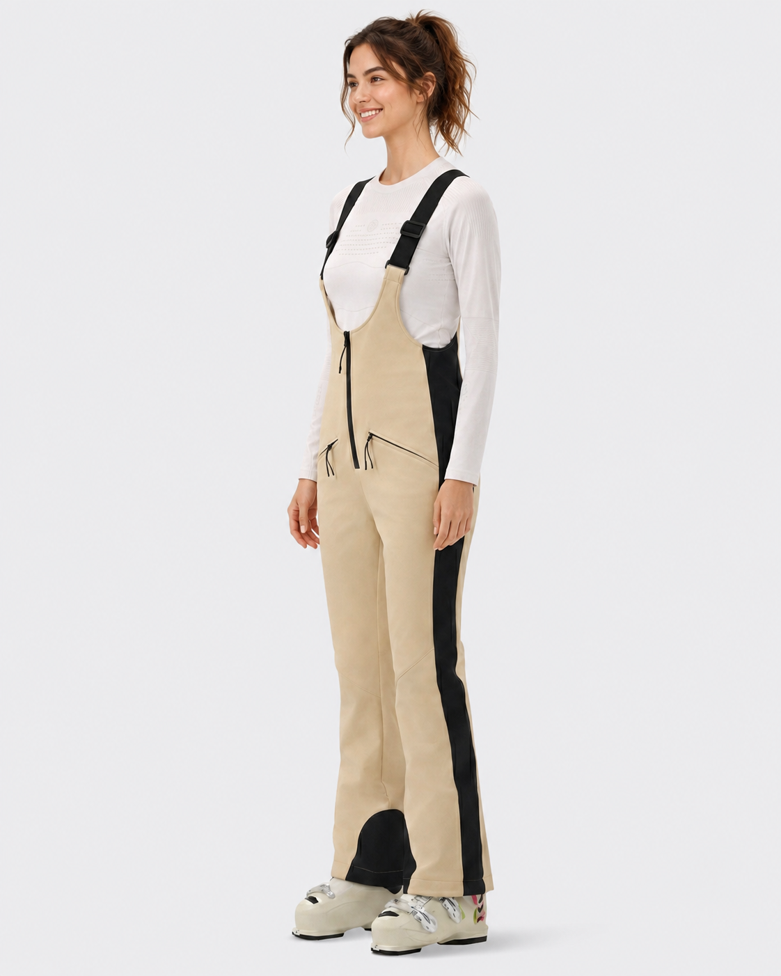 Slim Fit Ski Bib Pants Women