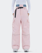 HIGH EXPERIENCE Women's Snowboard Pants | Baggy Waterproof Insulated Ski Pants
