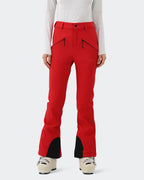 Red Women's Slim Fit Waterproof Ski Pants Fleece Lined | HIGH EXPERIENCE