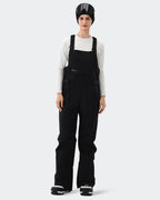 Black Women's Ski Bib Pants – Front View | High Experience