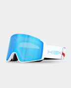 HIGH EXPERIENCE Frameless Snow Goggles | Magnetic Anti-Fog Ski Goggles UV Protection for Men Women