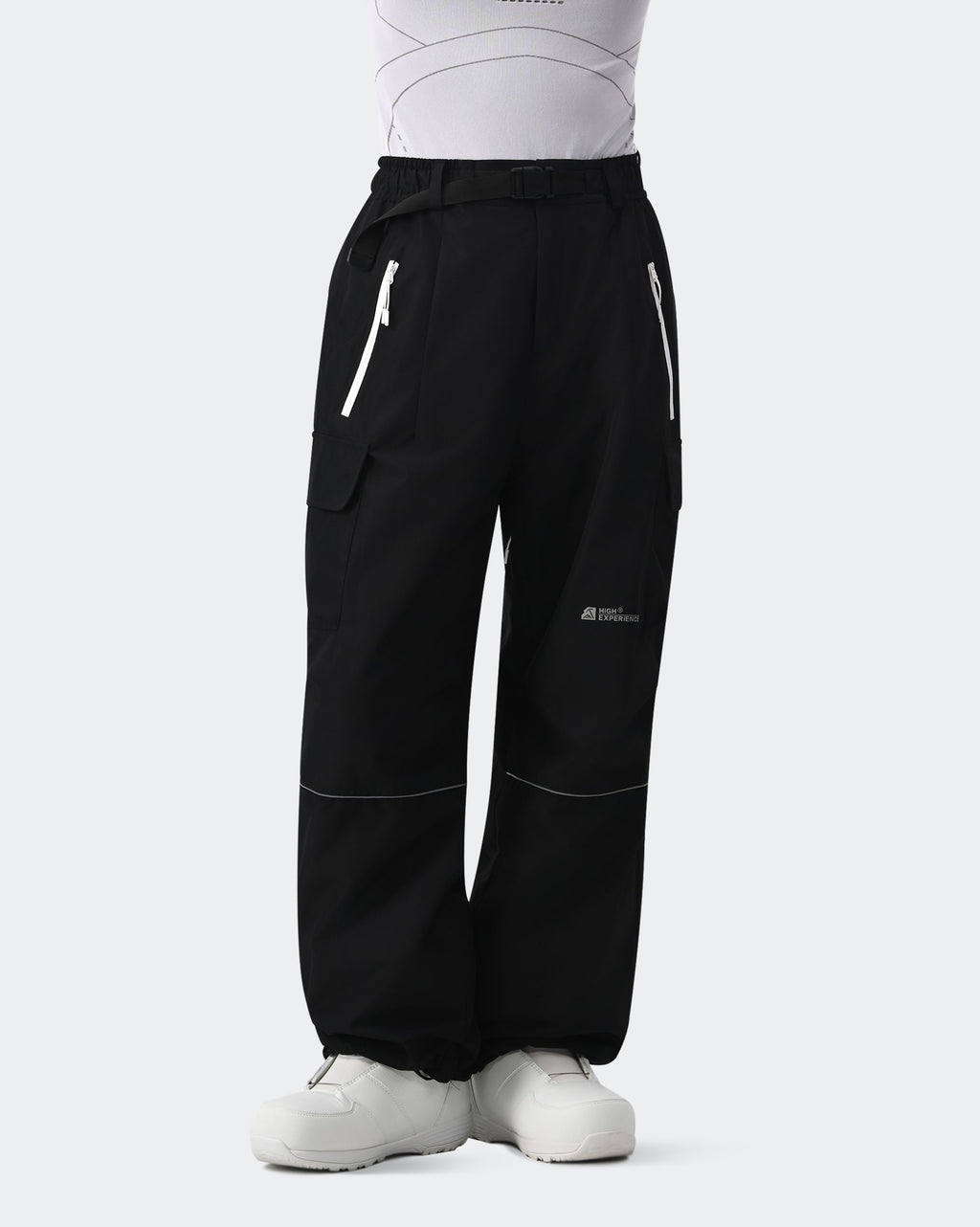 HIGH EXPERIENCE Women's Snowboard Pants | Baggy Waterproof Insulated Ski Pants