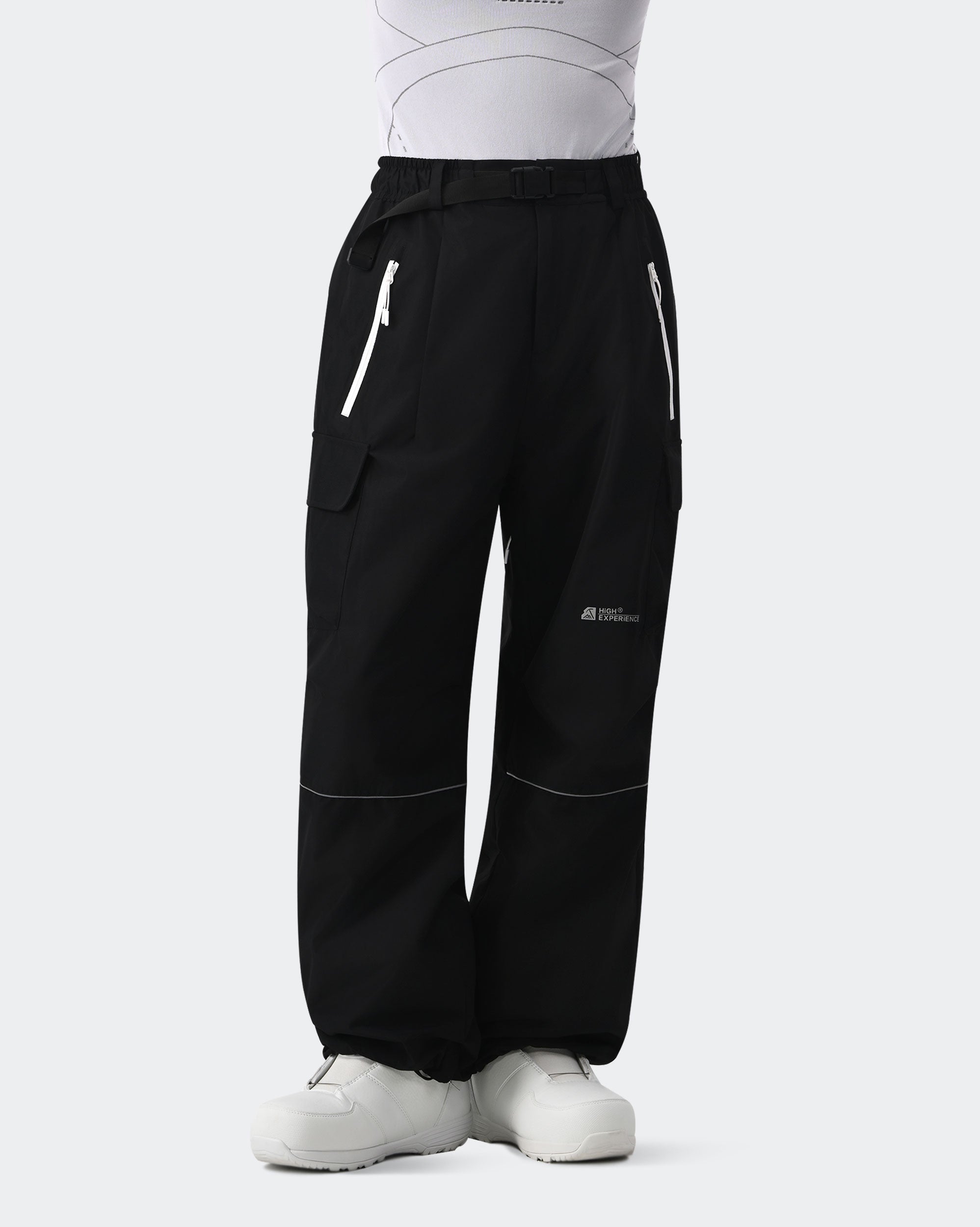 HIGH EXPERIENCE Women's Snowboard Pants | Baggy Waterproof Insulated Ski Pants