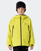 High Experience Kids Ski Jacket Lime Green - Graphene Thermal Waterproof Snow Coat for Boys Girls