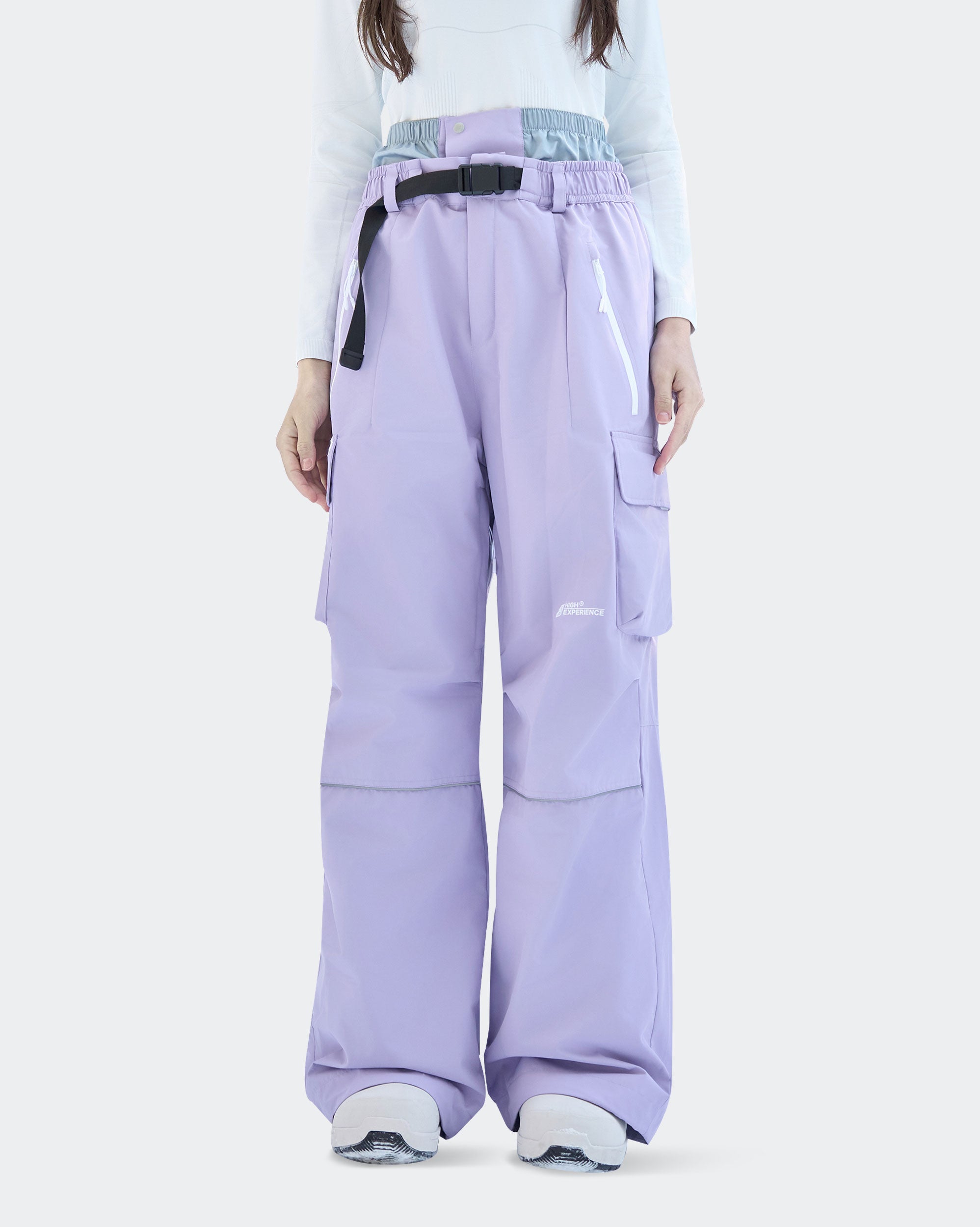 HIGH EXPERIENCE Women's Snowboard Pants | Baggy Waterproof Insulated Ski Pants