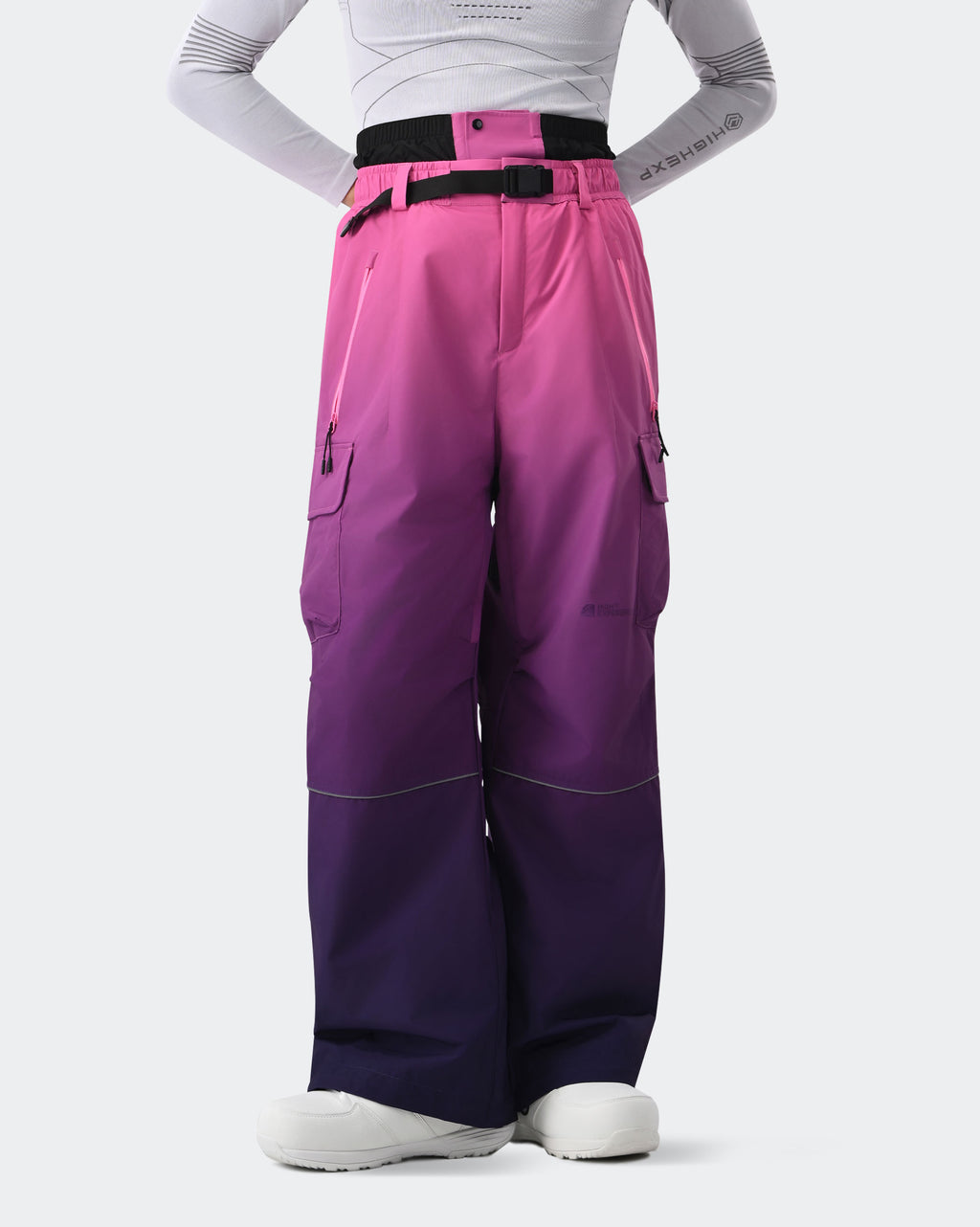 HIGH EXPERIENCE Women's Snowboard Pants | Baggy Waterproof Insulated Ski Pants
