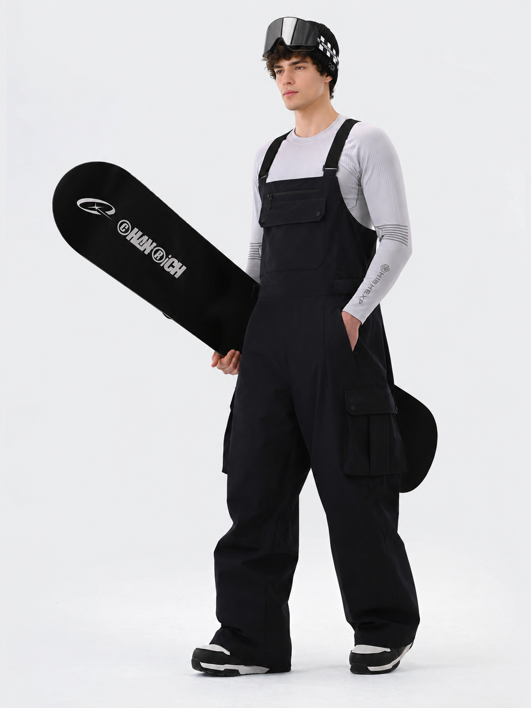 メンズ バギースキービブパンツ
