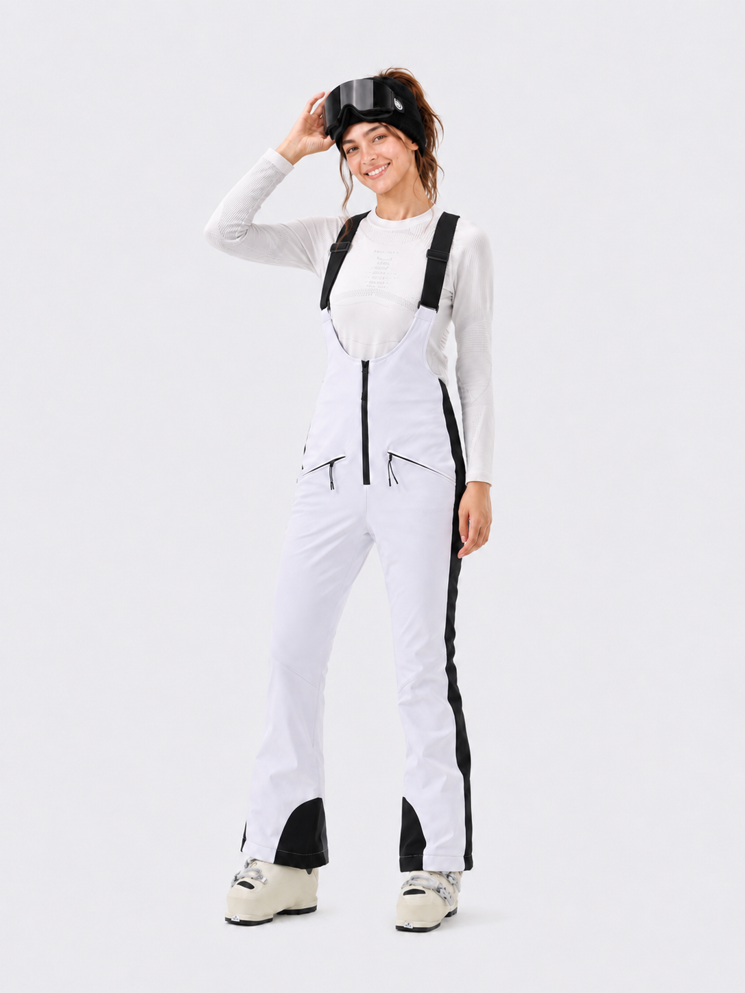 Slim Fit Ski Bib Pants Women