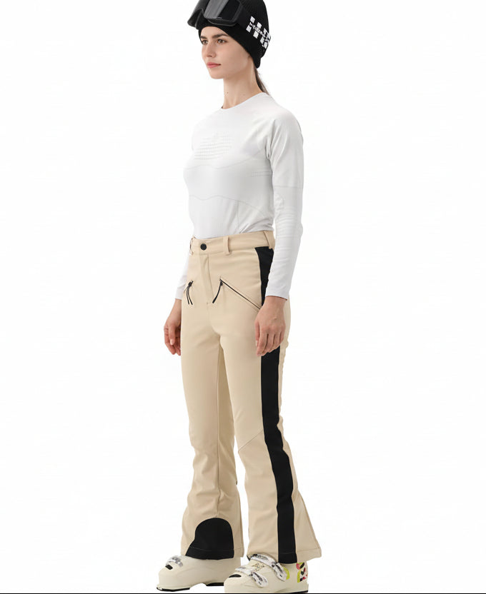 HIGH EXPERIENCE Womens Ski Pants Slim Fit  Snowboard Soft Shell Fitted Insulated