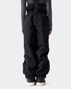 HIGH EXPERIENCE Kids Ski Pants - Black Front View, Insulated Snowboard Trousers