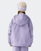High Experience Kids Ski Jacket Lilac Purple Front View - Waterproof Windproof Snow Coat