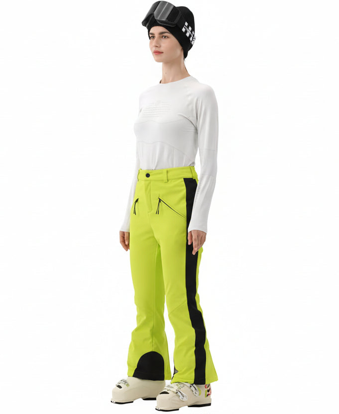 HIGH EXPERIENCE Womens Ski Pants Slim Fit  Snowboard Soft Shell Fitted Insulated