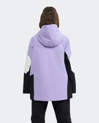 Black-Purple snowboard pullover jacket back view – HIGH EXPERIENCE
