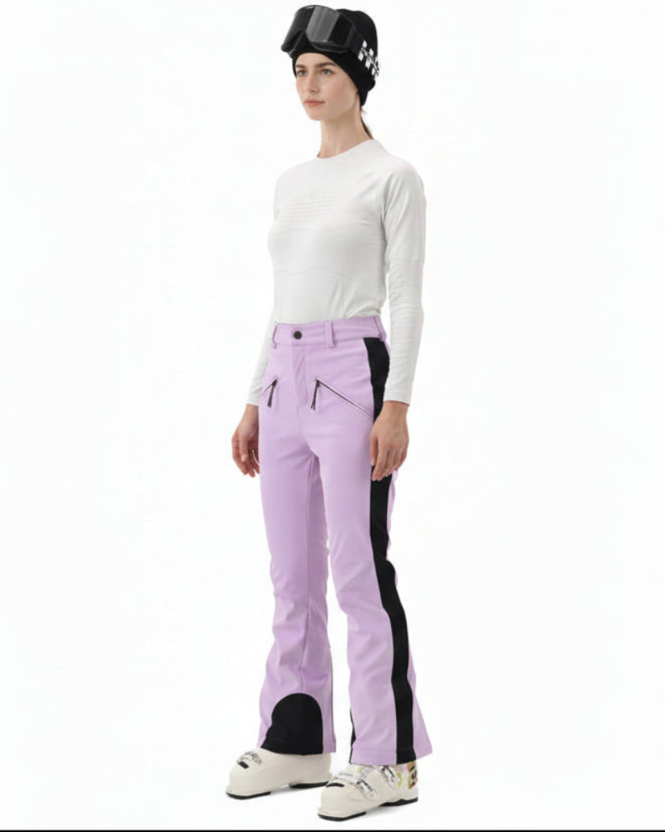 HIGH EXPERIENCE Womens Ski Pants Slim Fit  Snowboard Soft Shell Fitted Insulated