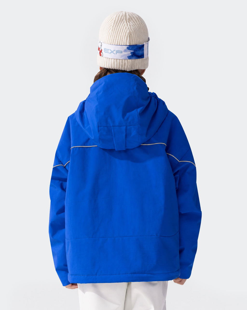High Experience Kids Ski Jacket Klein Blue Front View - Waterproof Windproof Snow Coat