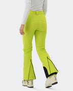 Green Ski Pants Side View Slim Fit Snowboard Pants | HIGH EXPERIENCE