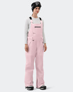 Pink Women's Ski Bib Pants – Back View | High Experience