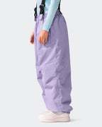 HIGH EXPERIENCE Kids Ski Pants - Purple Side View, Windproof Snow Pants