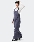 Purple Women's Ski Bib Pants – Front View | High Experience