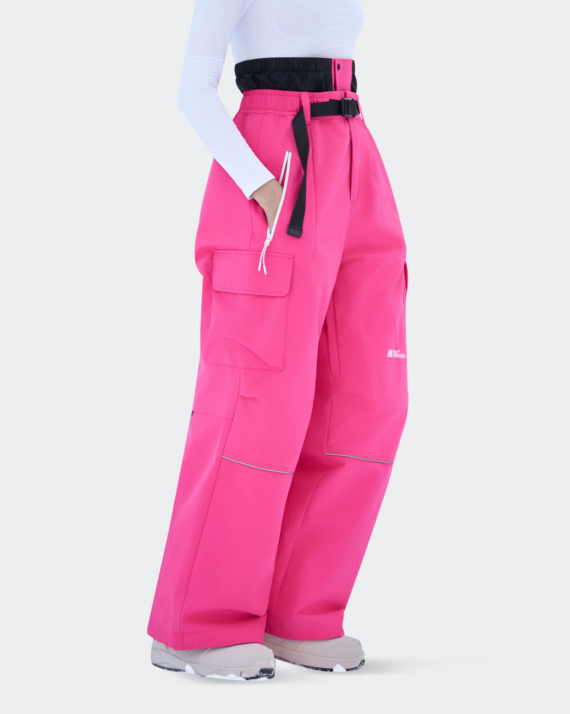 HIGH EXPERIENCE Women's Snowboard Pants | Baggy Waterproof Insulated Ski Pants