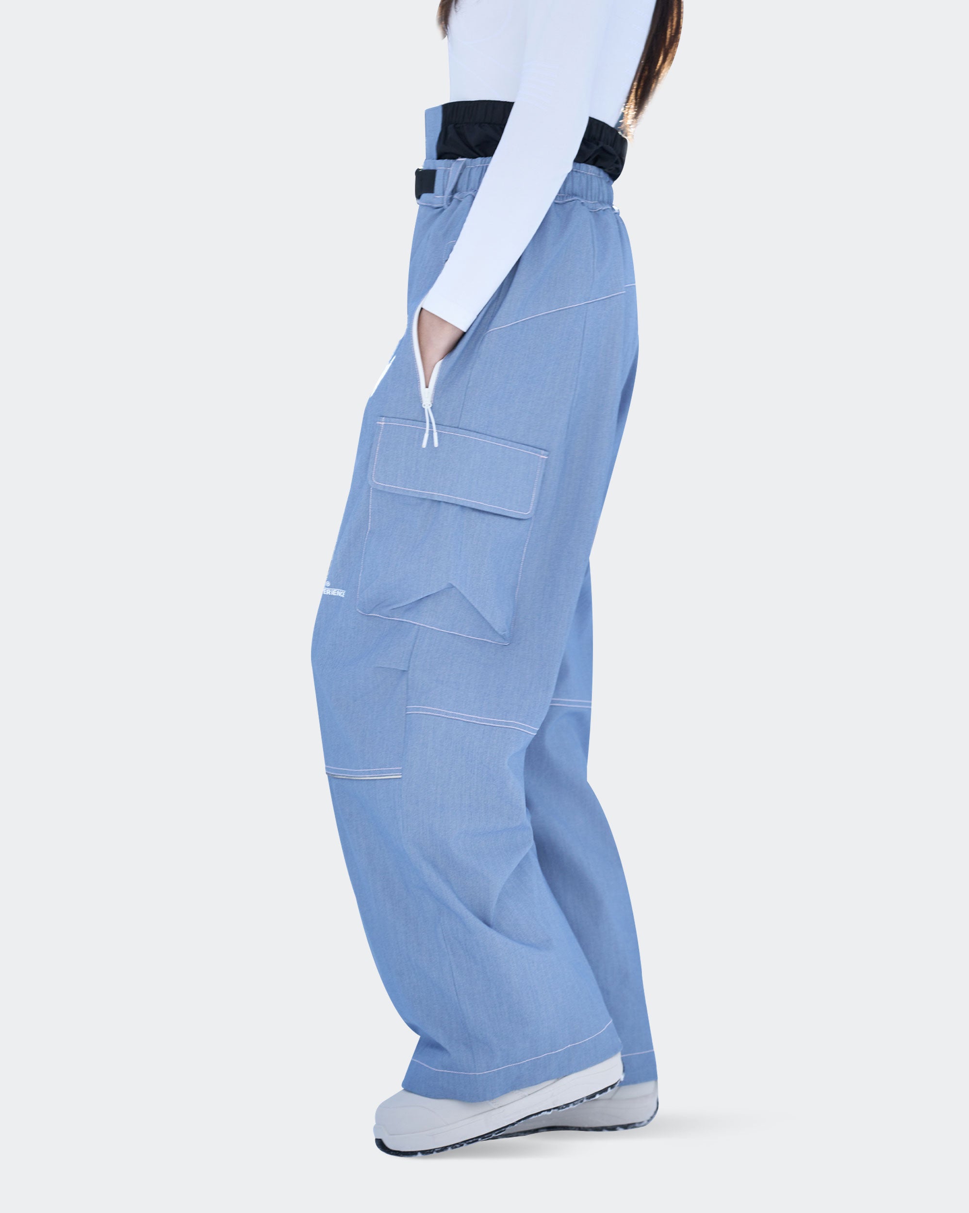 HIGH EXPERIENCE Women's Snowboard Pants | Baggy Waterproof Insulated Ski Pants