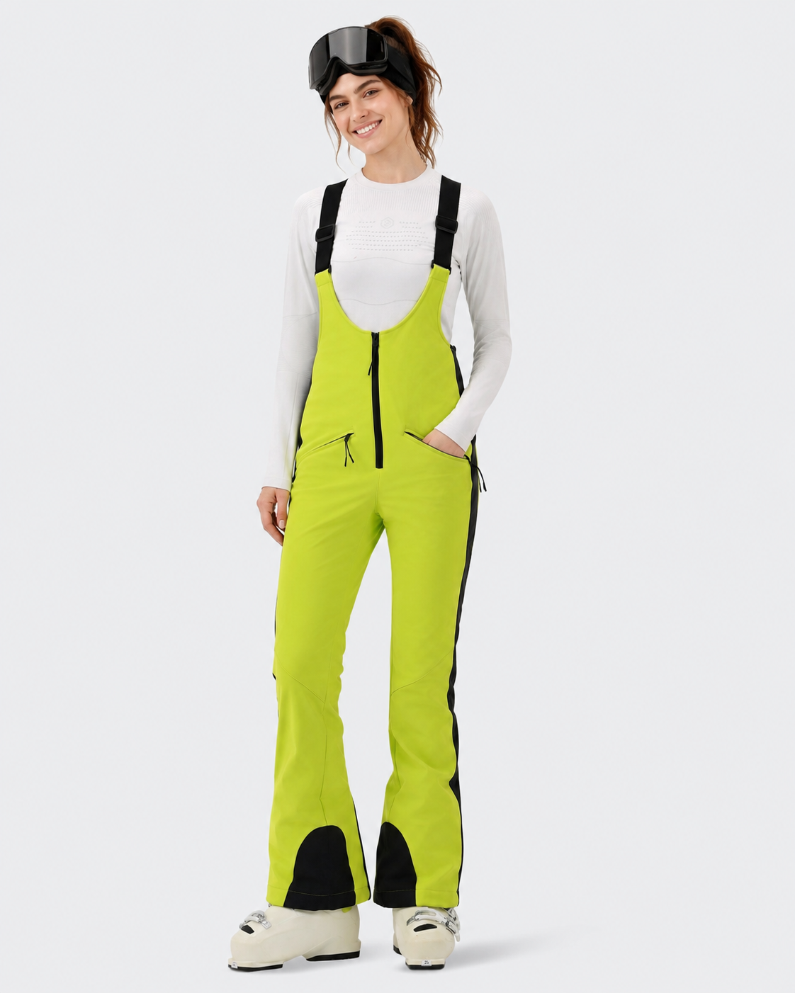 Slim Fit Ski Bib Pants Women