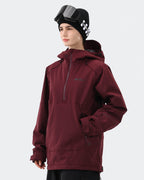 Red ski jacket cuff detail and lift ticket pocket – HIGH EXPERIENCE

