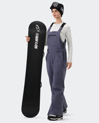 Purple Women's Ski Bib Pants – With Snowboard | High Experience