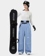 HIGH EXPERIENCE Women's Snowboard Pants | Baggy Waterproof Insulated Ski Pants