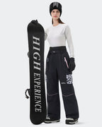 HIGH EXPERIENCE Women's Snowboard Pants | Baggy Waterproof Insulated Ski Pants