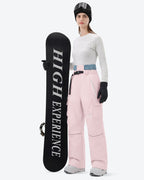 HIGH EXPERIENCE Women's Snowboard Pants | Baggy Waterproof Insulated Ski Pants
