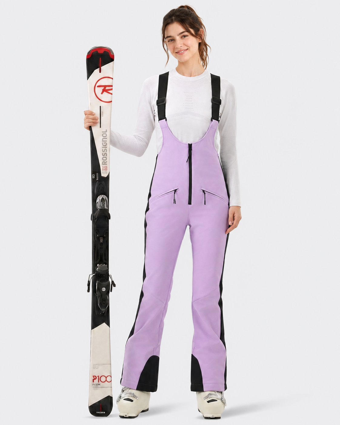 Slim Fit Ski Bib Pants Women