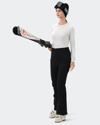 Black Ski Pants High Stretch 3L Fabric Winter Sports | HIGH EXPERIENCE