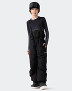 HIGH EXPERIENCE Kids Ski Pants - Black Full Body, Graphene Thermal Snow Pants