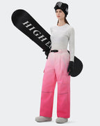 HIGH EXPERIENCE Women's Snowboard Pants | Baggy Waterproof Insulated Ski Pants