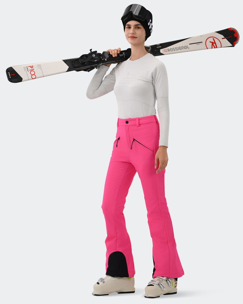 Pink Ski Pants High Stretch 3L Fabric Winter Sports | HIGH EXPERIENCE