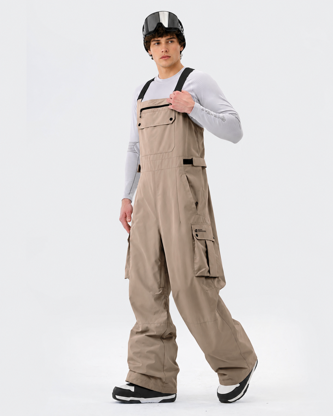 メンズ バギースキービブパンツ
