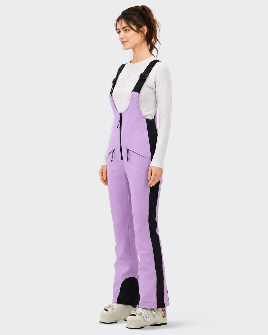 Slim Fit Ski Bib Pants Women