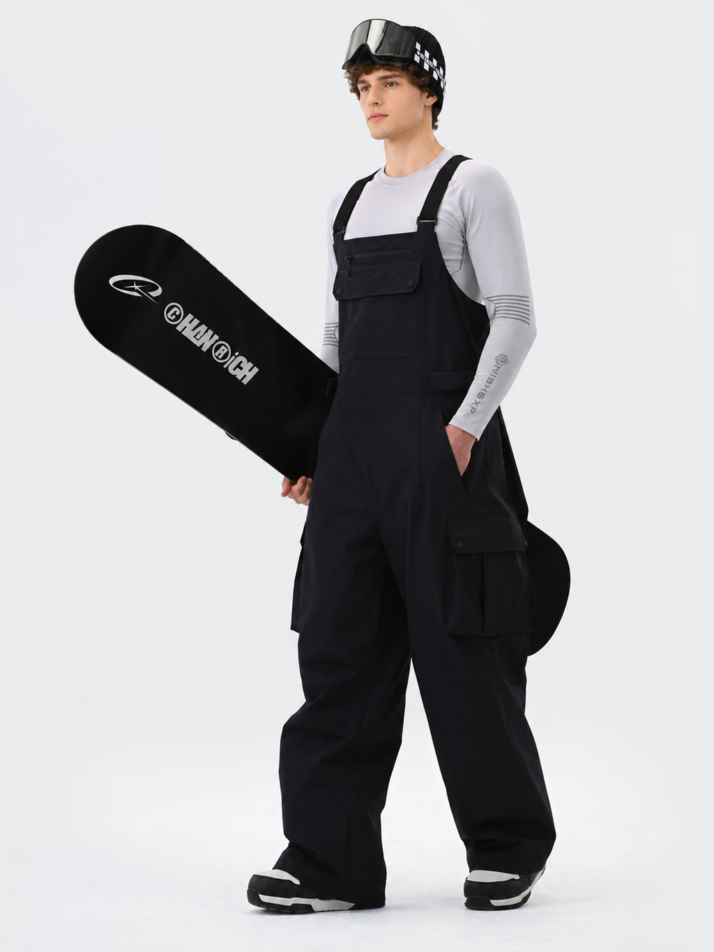 メンズ バギースキービブパンツ