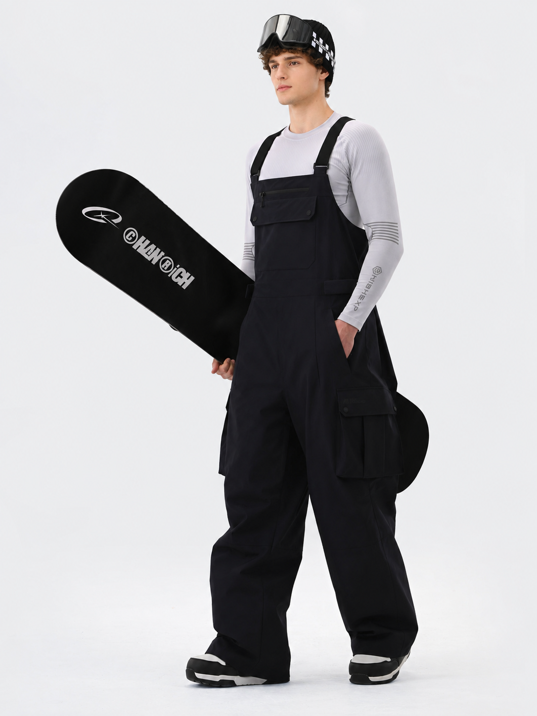 メンズ バギースキービブパンツ