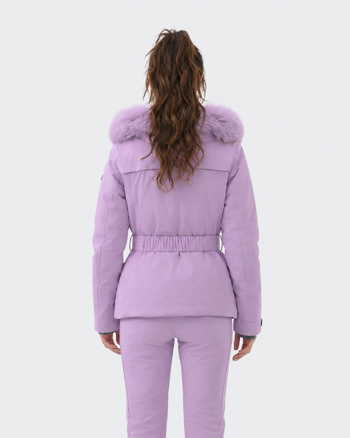 Slim Fit Belted Ski Jacket Women