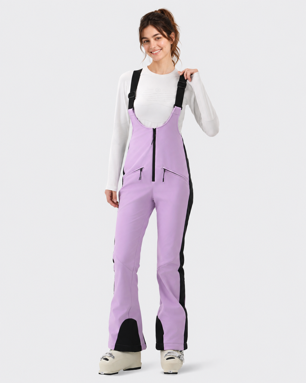 Slim Fit Ski Bib Pants Women