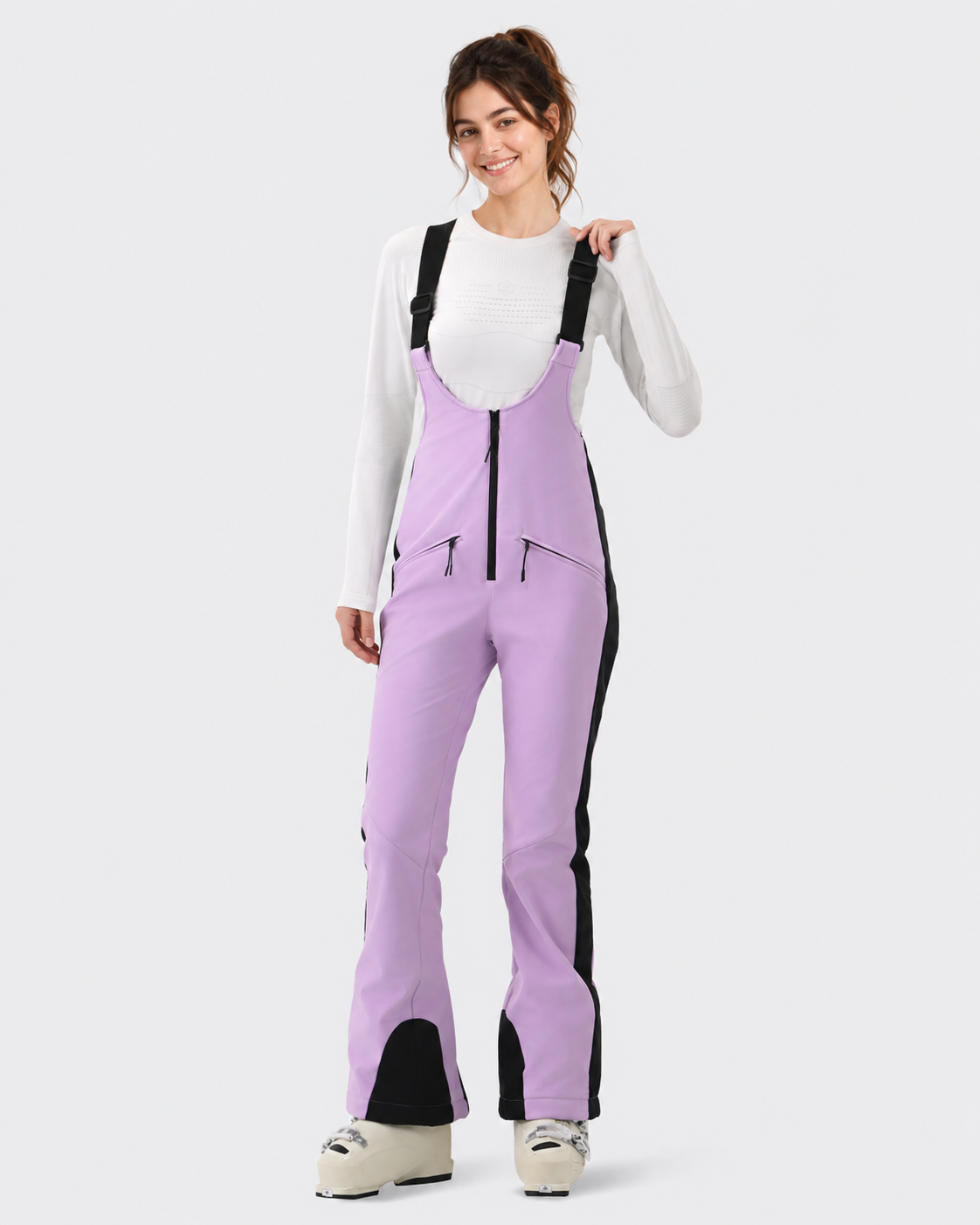 Slim Fit Ski Bib Pants Women