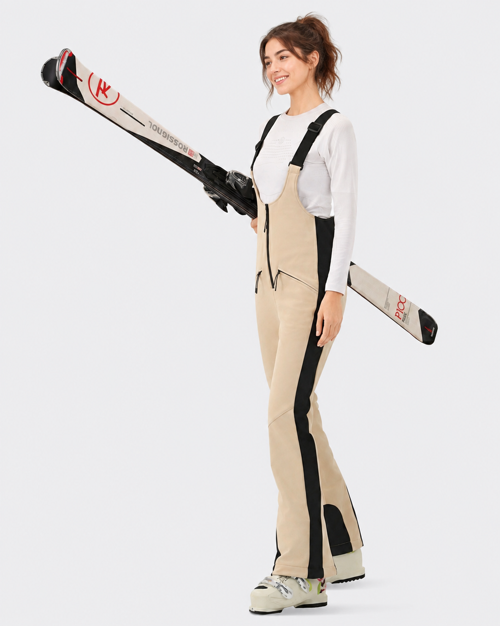 Slim Fit Ski Bib Pants Women