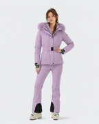 Slim Fit Belted Ski Jacket Women