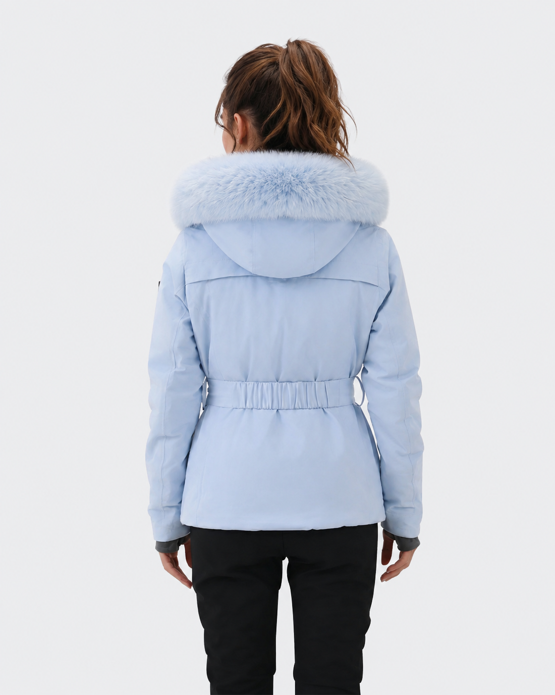 Slim Fit Belted Ski Jacket Women