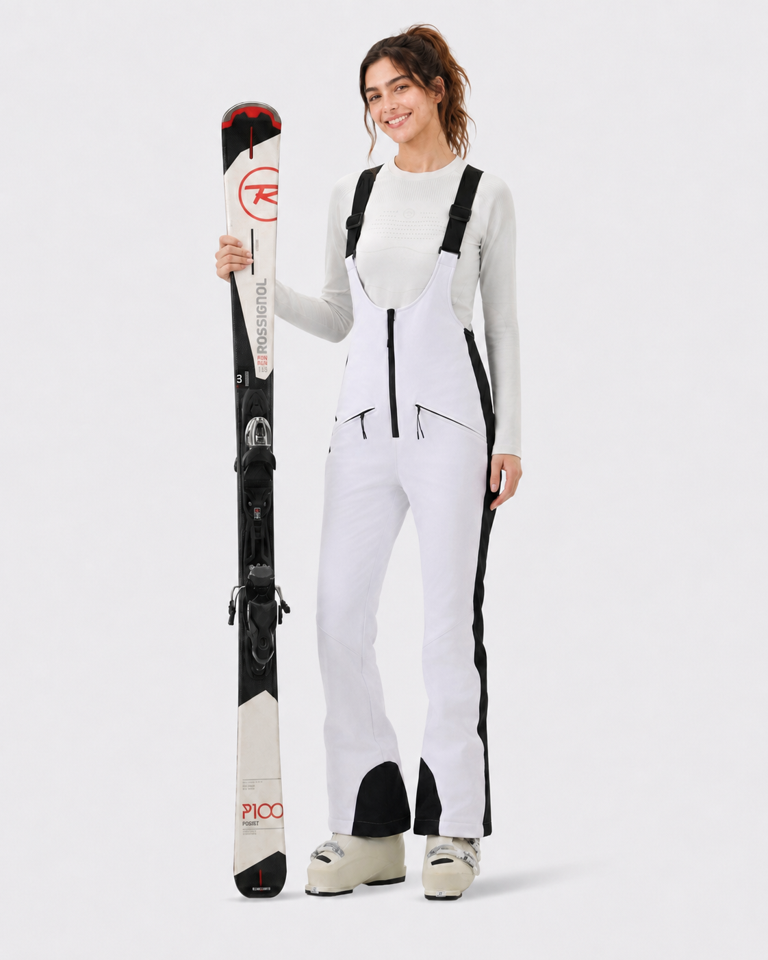 Slim Fit Ski Bib Pants Women